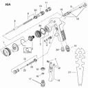 Packing screw (10 pieces) JGA - pressure fed spray gun