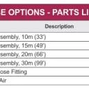 Air hose (METER) for Vector R90 / R70