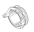 Air distributing ring with lock for AGMD-514
