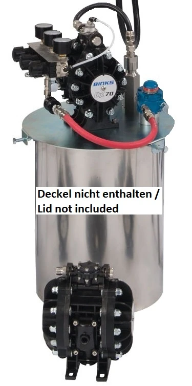 DX70 Diaphragm Pump without material regulator, with 1 air regulator