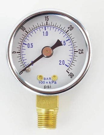 Air pressure gauge for KBII - 0-2 bar