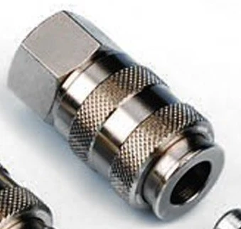 Self-sealing plug-in coupling, QD air line connection with 1/4 "BSP (F)