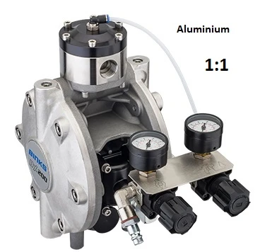 DX200 diaphragm pump - aluminium, with fluid regulator