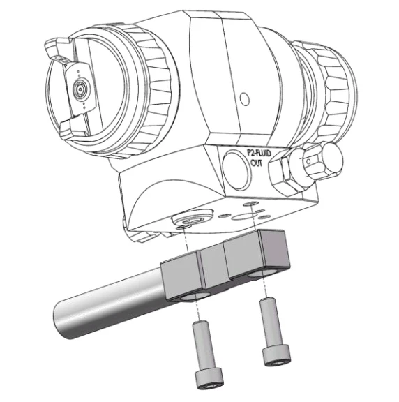 Horizontale Montageschiene mit Schrauben für AG362/AG362P/AG363