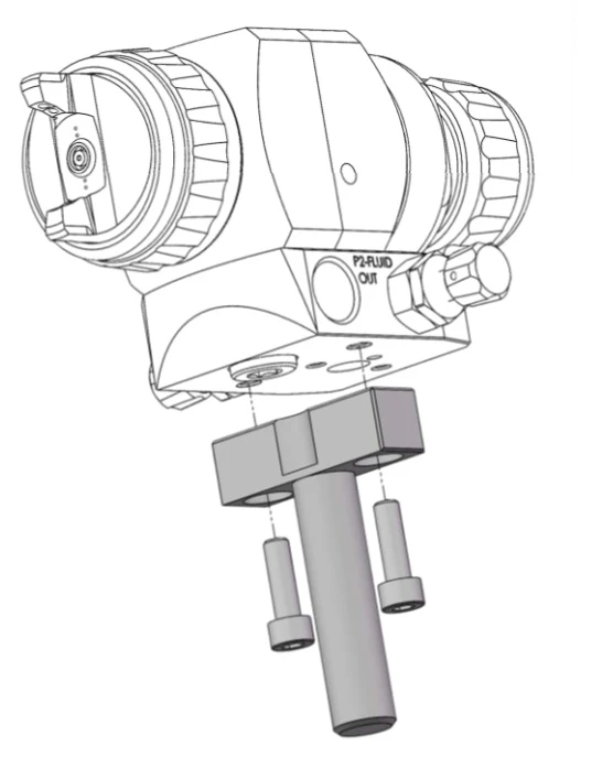 Vertikale Montageschiene mit Schrauben für AG362/AG362P/AG363