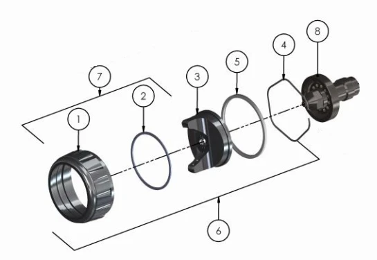 Retaining ring & seals for Advance HD