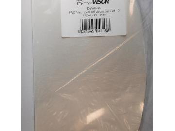 Removable visor protective films for PROV-600