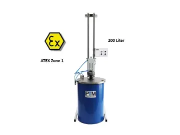 PTM Pneumatisches Stativrührwerk auf Wand ATEX 1