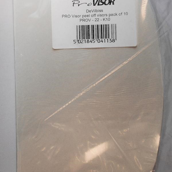 Removable visor protective films for PROV-600