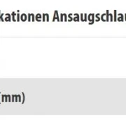 Ansaugschlauch DN16-SSt