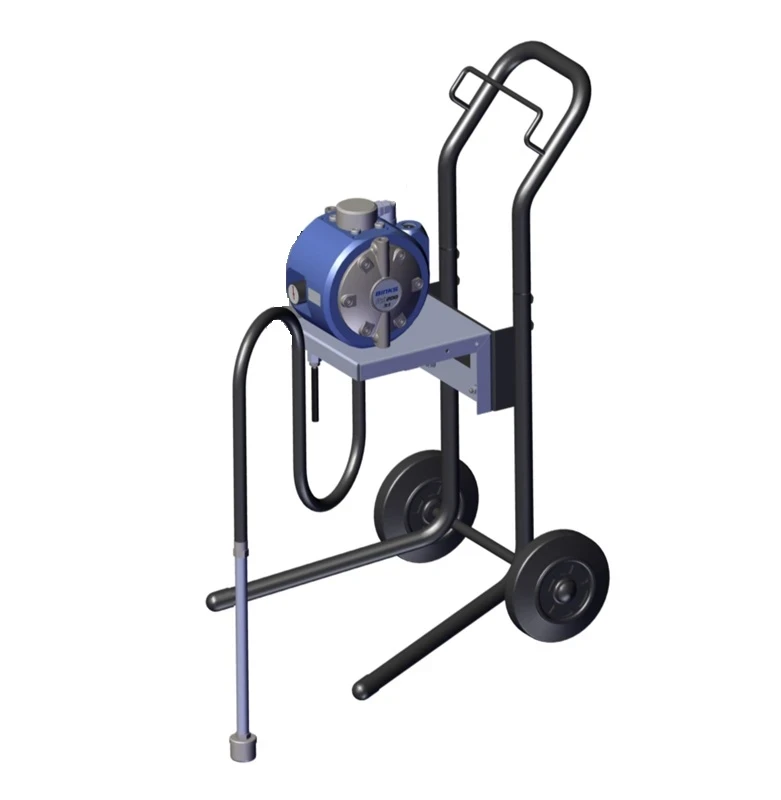 DX200 3:1 Membranpumpen auf Fahrwagen
