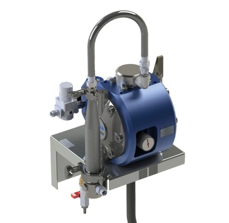 DX200 3:1 Membranpumpen auf Wandhalterung