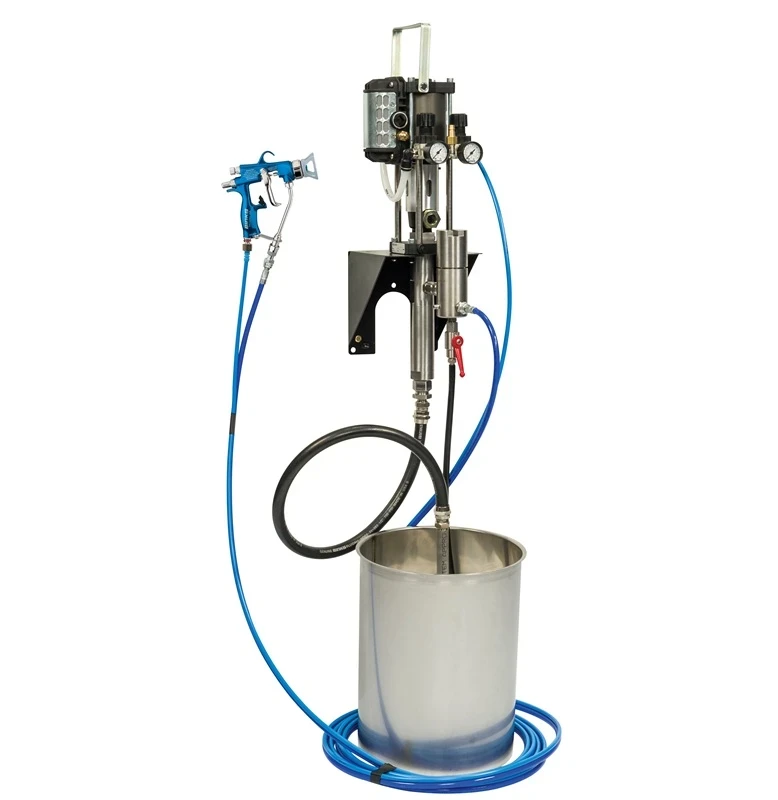 MXL 4/32 PTFE/UHMWPE Pumpenpaket auf Wandhalterung
