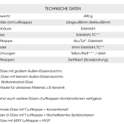 Technische Daten 75AP Automatikpistole