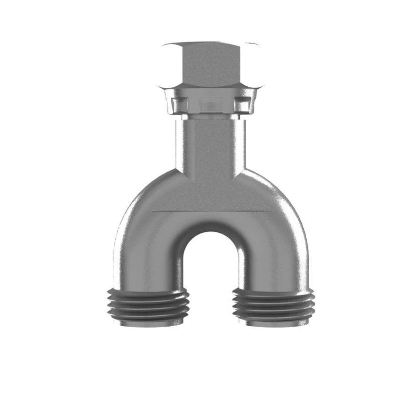 Y-Rohr-Umlaufadapter 2 Auslässe AG