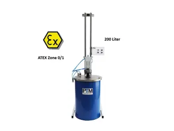 PTM Pneumatisches Stativrührwerk auf Wand ATEX 0/1