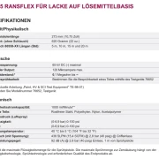 Technische Daten RANSFLEX RFX 65 kV