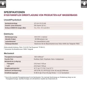 Technische Daten RANSFLEX RFXW 65kV