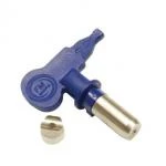 Standard reversible nozzle with pre-atomizer for airless paint spray guns