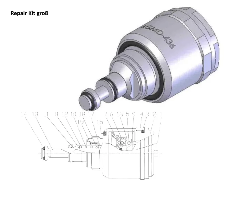 großer Reparatursatz für AGMD-436