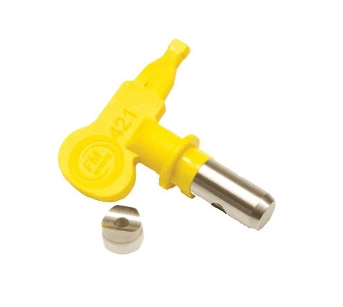 Standard reversible nozzle for airless paint spray guns