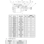 großer Reparatursatz für AGMD-432 Teileliste